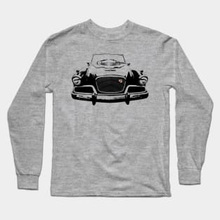 Studebaker Golden Hawk 1950s American classic car monoblock black Long Sleeve T-Shirt